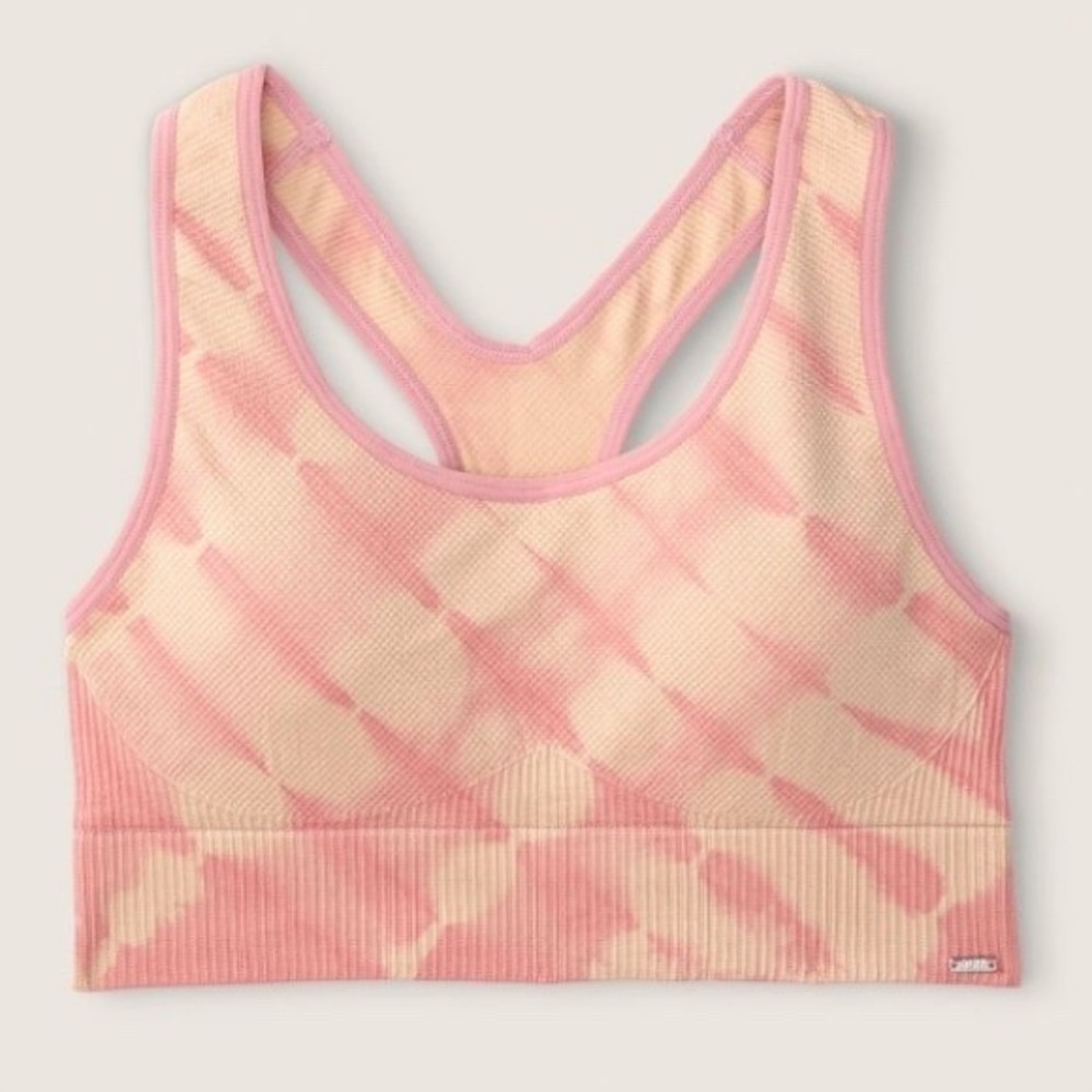 PINK by Victoria's Secret Sports Bra‎ Tie Dye Racerback Seamless Size M